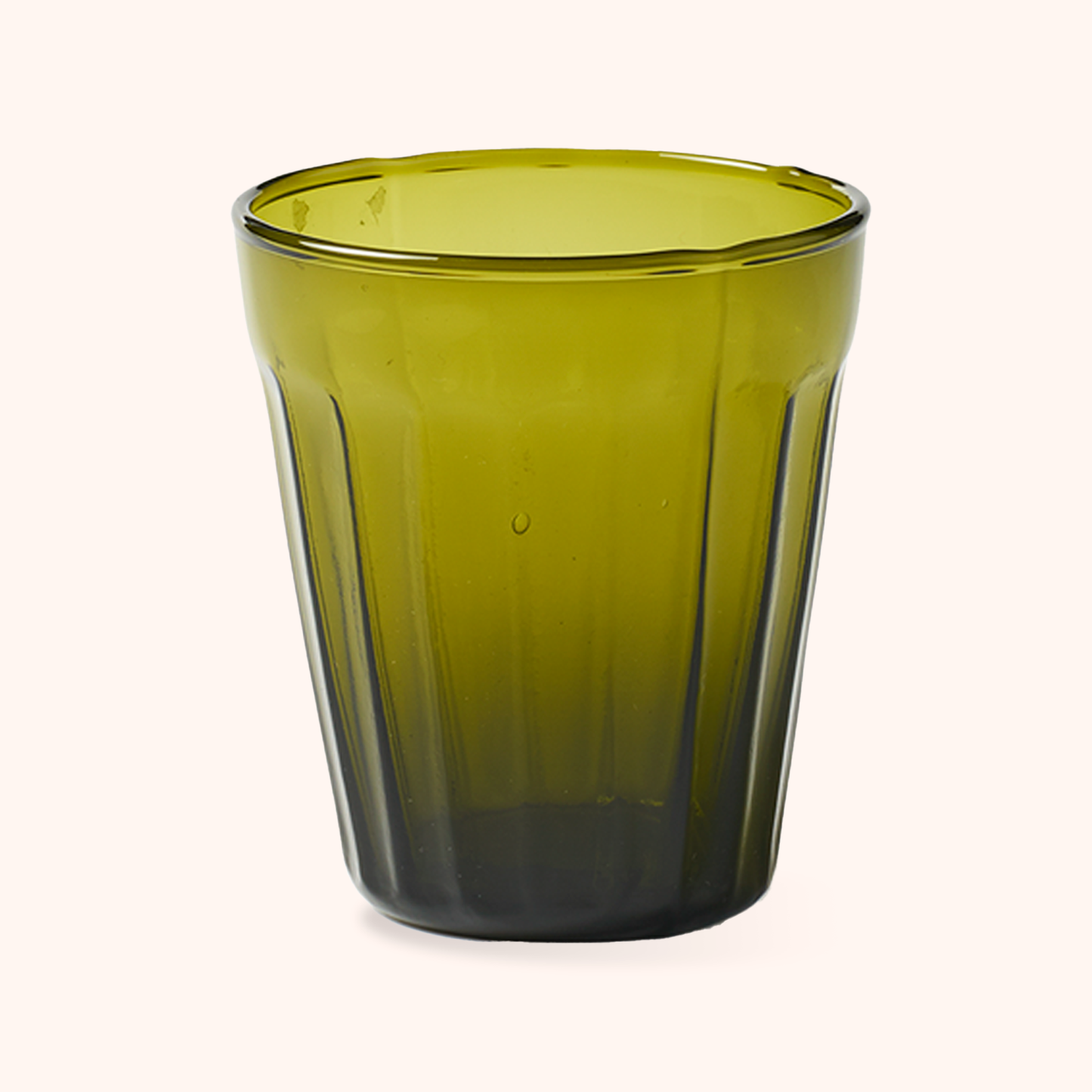 Set of 6 Green Wine Glasses