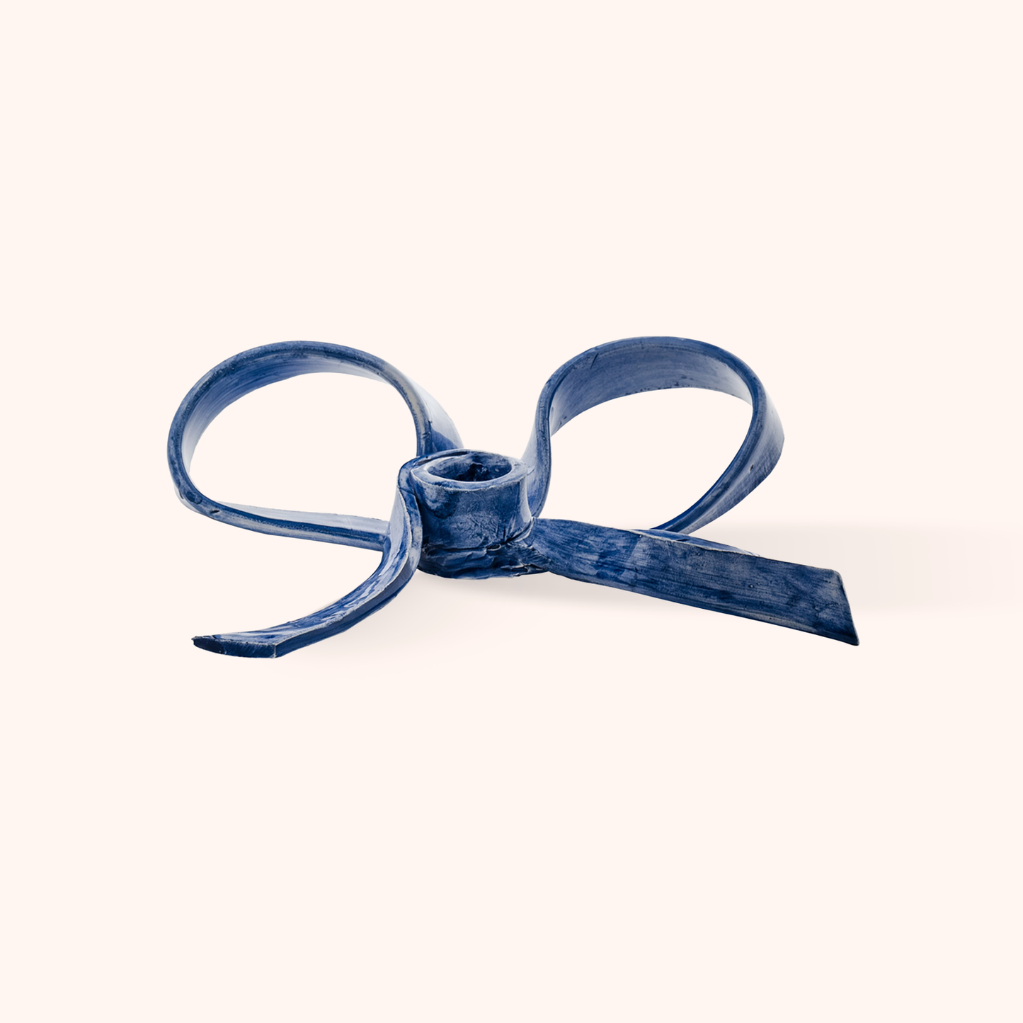 Portacandela Fiocco Blu