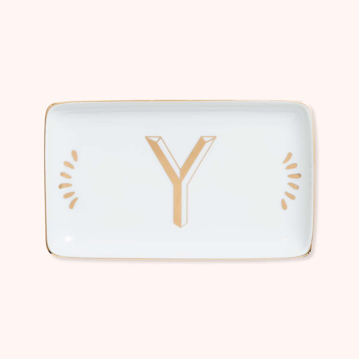 Rectangular Tray Letter Y