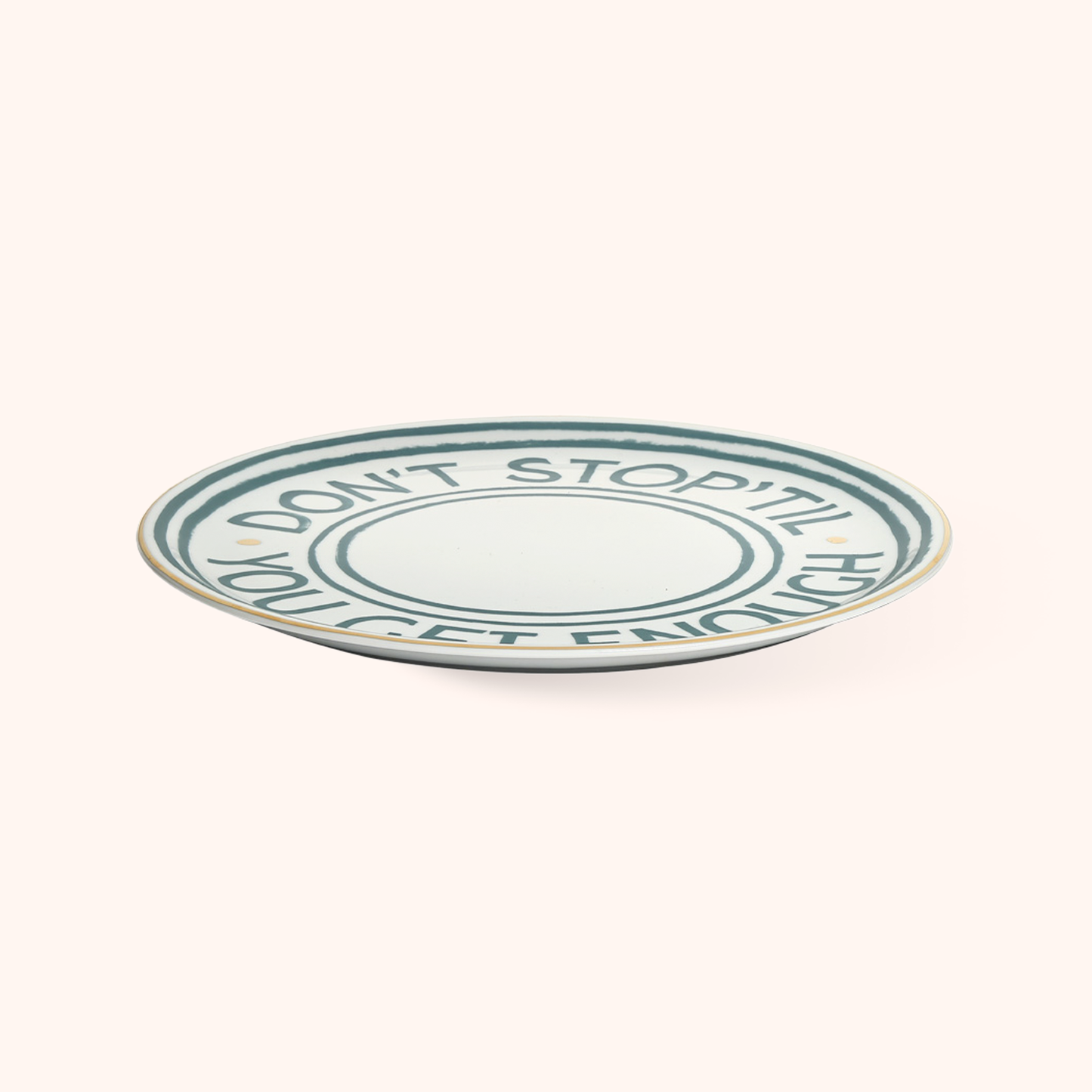 Don’t Stop Pizza Plate
