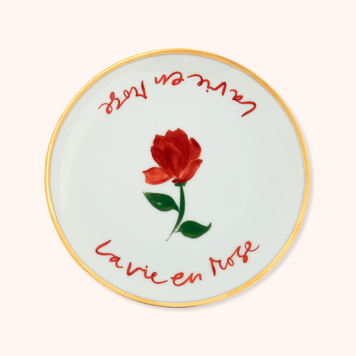 Plate La Vie En Rose