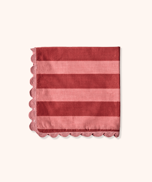 Set 2 Tovaglioli Double Face Rosa/Bordeaux
