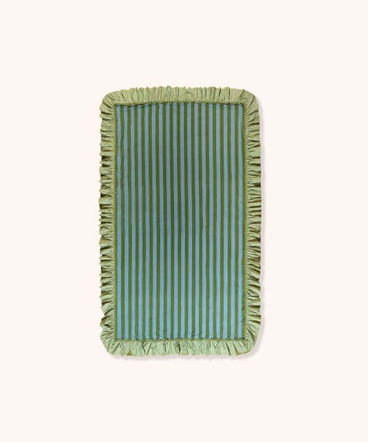 Tovaglia con Borsa Righe Verde/Azzurro