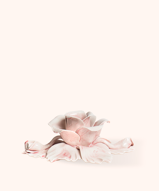 Portacandela Rosa