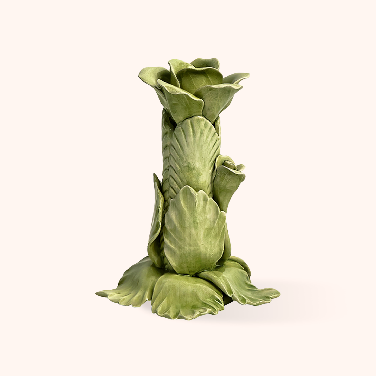 Green Candle Holder