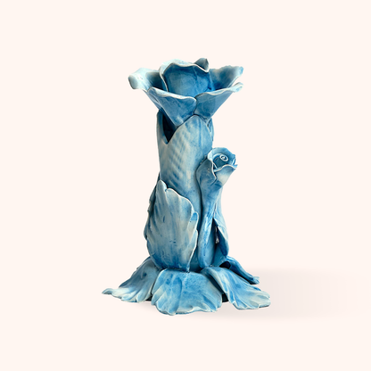 Light Blue Candle Holder