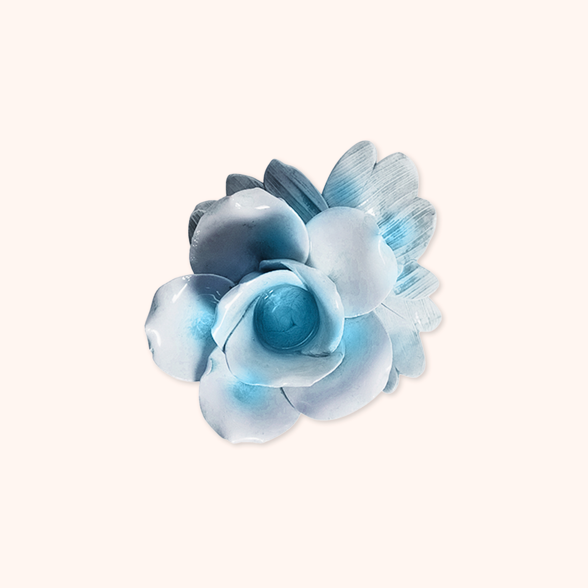 Light Blue Candle Holder