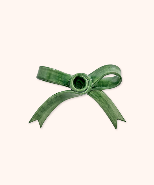 Portacandela Fiocco Verde