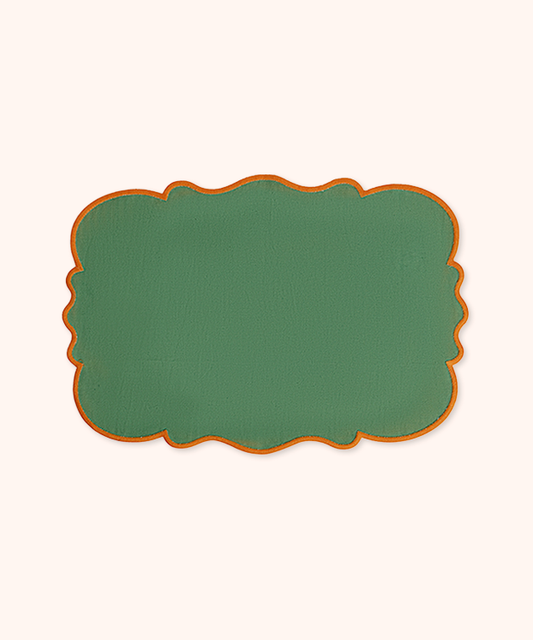 Set 2 Tovagliette Verde/Arancio