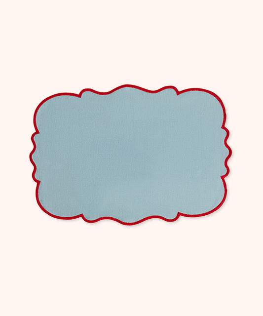Set 2 Tovagliette Azzurro/Rosso