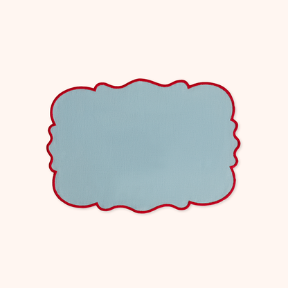 Set 2 Tovagliette Azzurro/Rosso