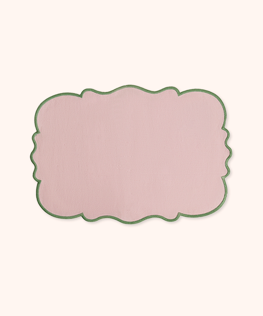Set 2 Tovagliette Rosa/Verde