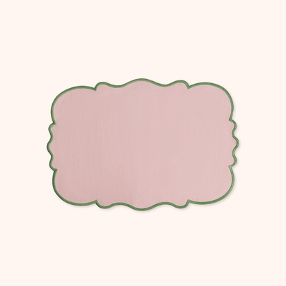 Set 2 Tovagliette Rosa/Verde