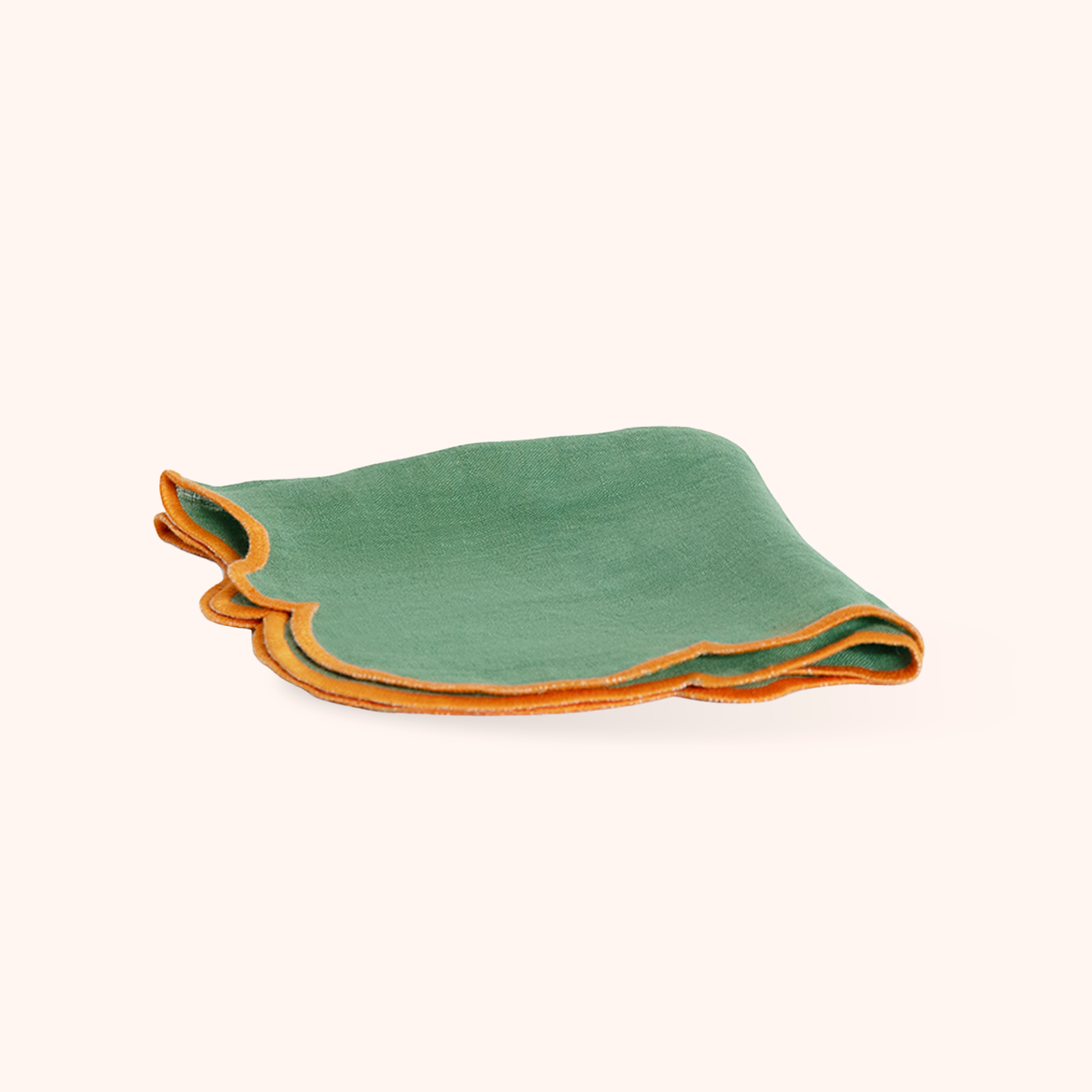 Set 2 Scalloped Napkins
