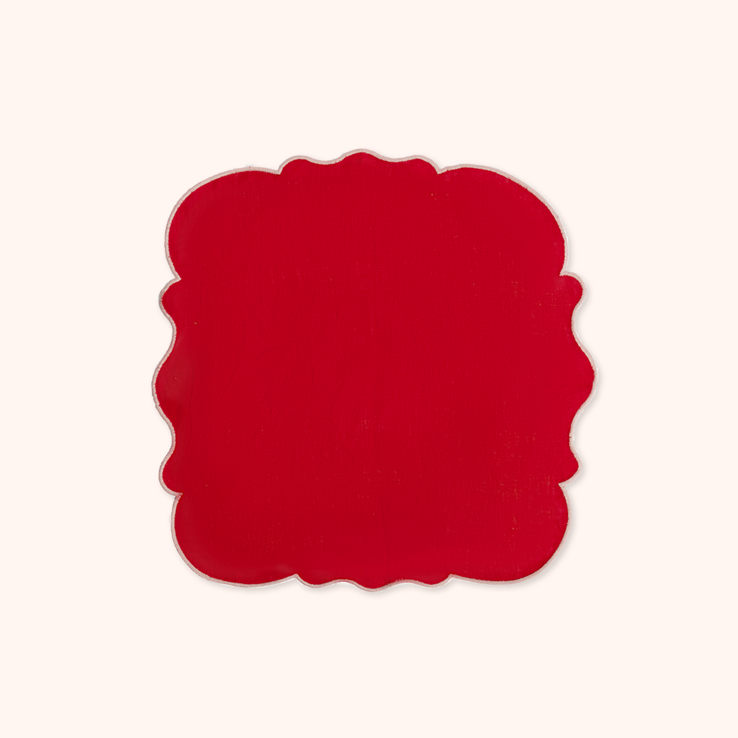 Set 2 Tovaglioli Rosso/Rosa