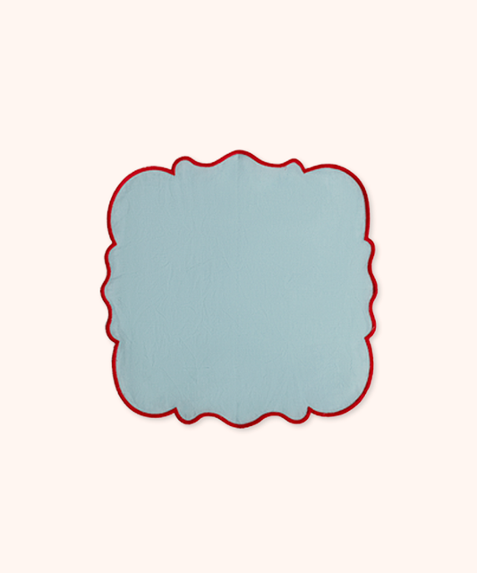 Set 2 Tovaglioli Azzurro/Rosso