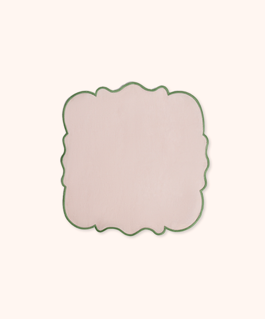 Set 2 Tovaglioli Rosa/Verde