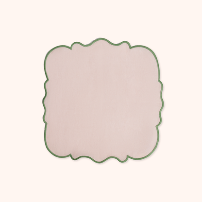 Set 2 Tovaglioli Rosa/Verde