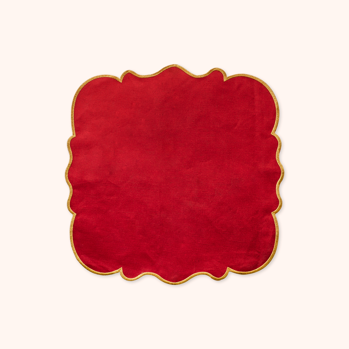 Set 2 Scalloped Napkins