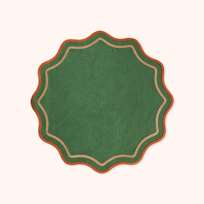 Set 2 Scalloped Placemats
