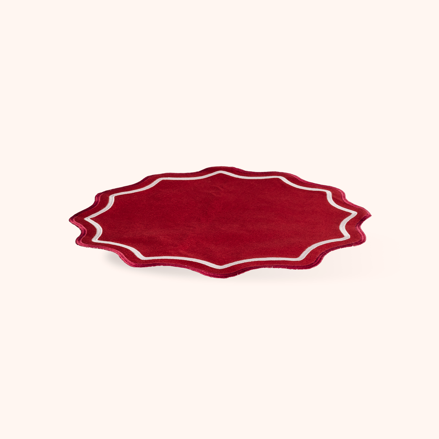 Set 2 Tovagliette Rosso/Bordeaux/Rosa