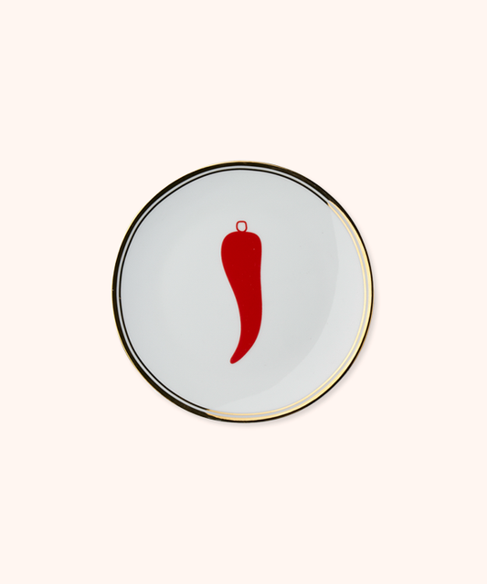 Horn Lucky Charm Plate