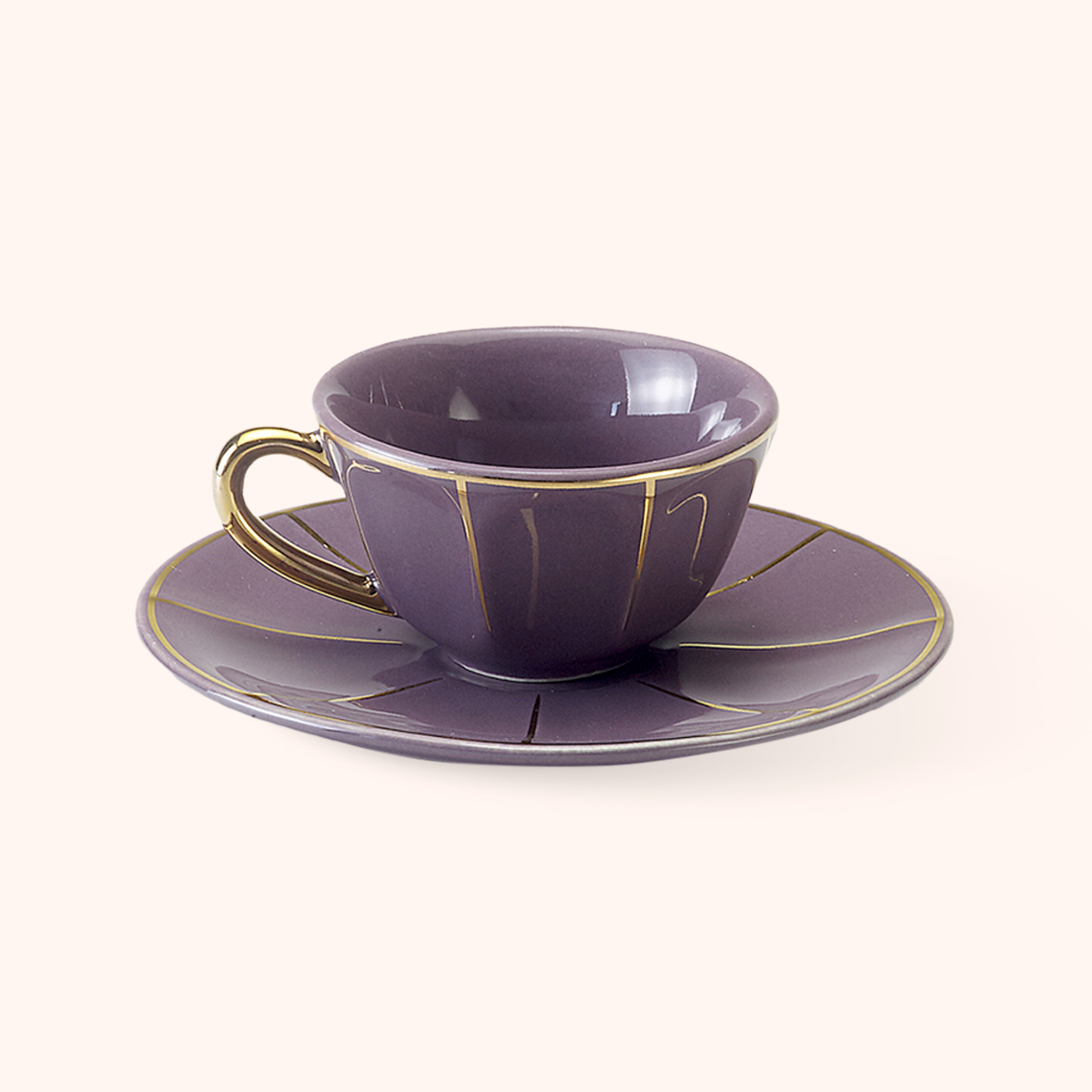 Purple Coffee Cup 