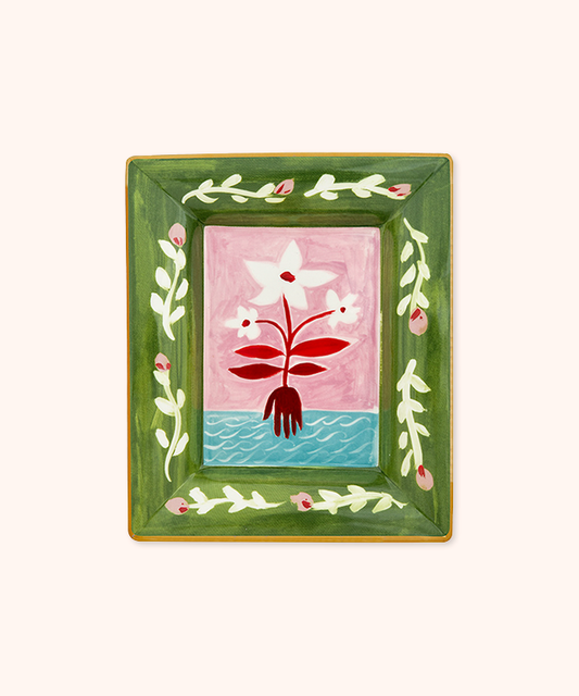 Svuotatasche Fiori Bianchi