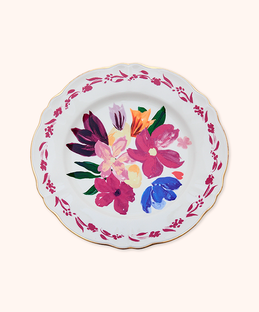 Piatto Piano Bouquet Magenta
