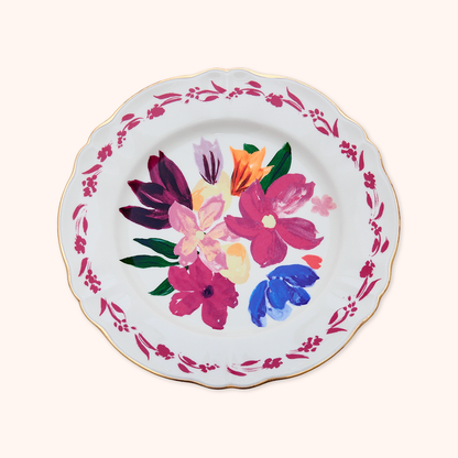 Piatto Piano Bouquet Magenta
