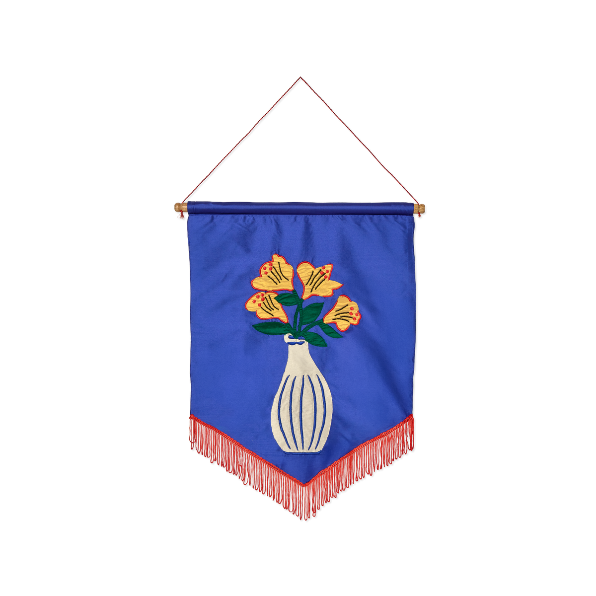 Arazzo Ricamato Fiori Gialli