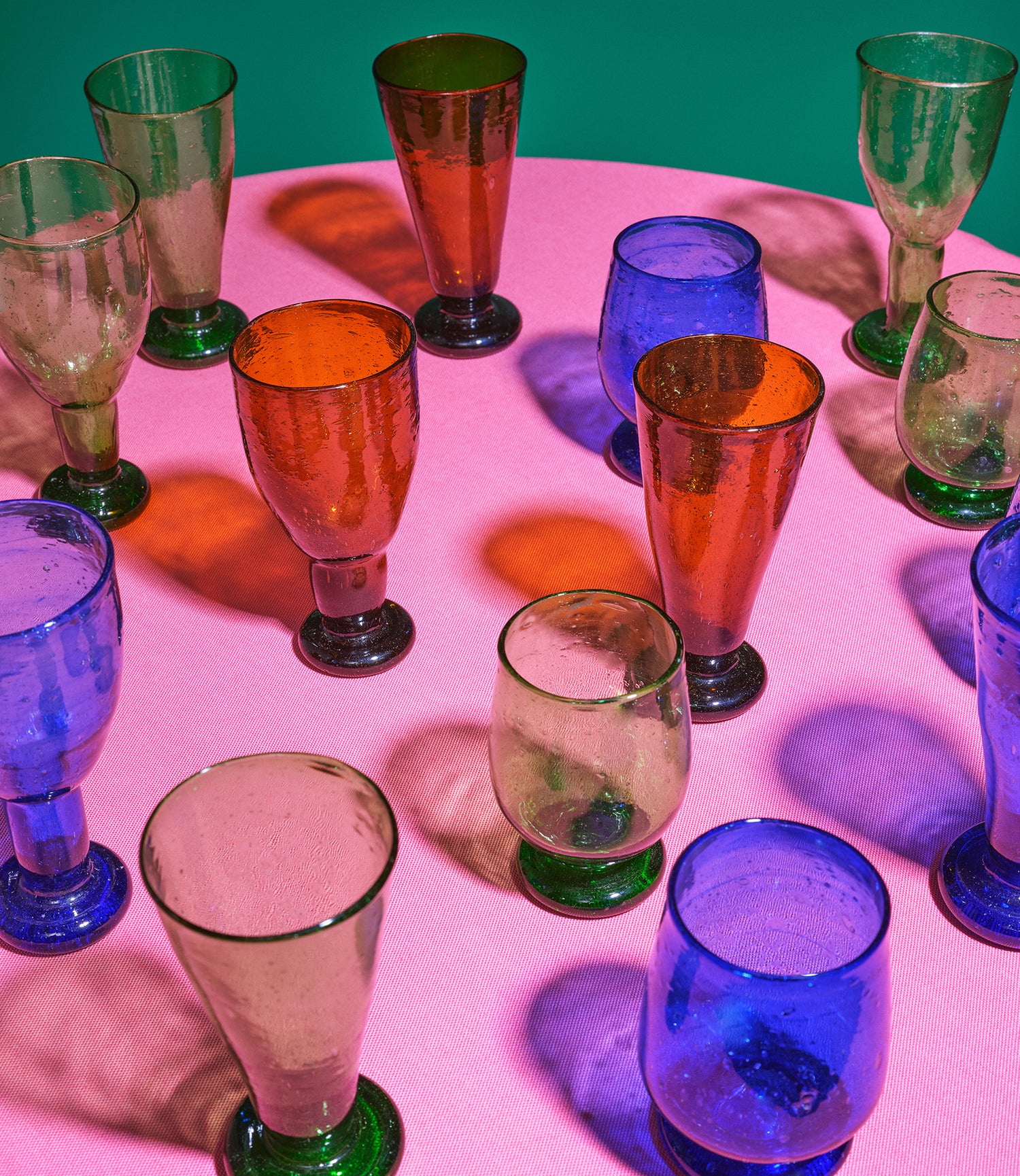 Set of 2 Acquamarine Glasses