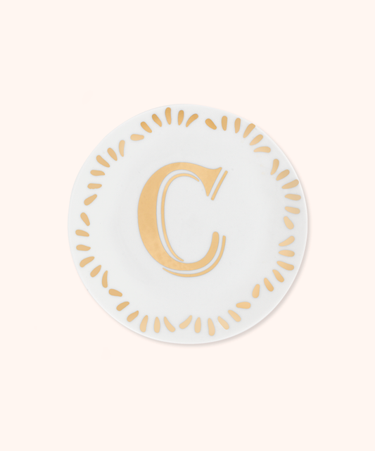Piattino Lettera C