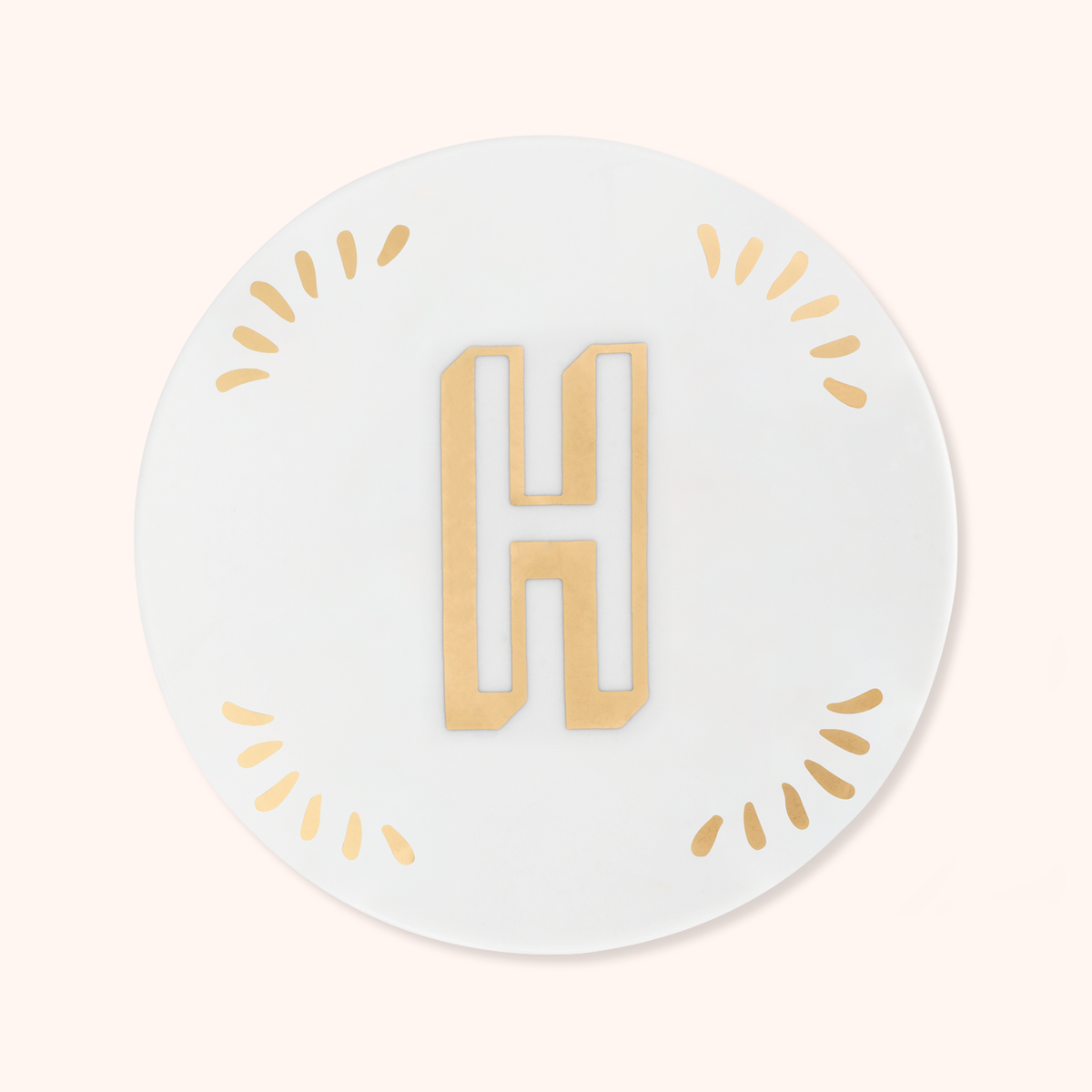 Little Plate Letter H