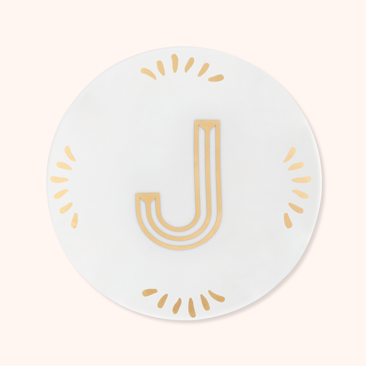Little Plate Letter J