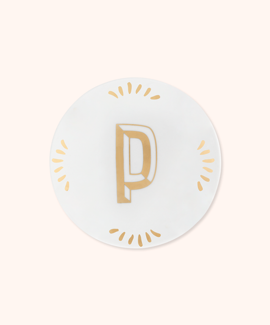 Piattino Lettera P