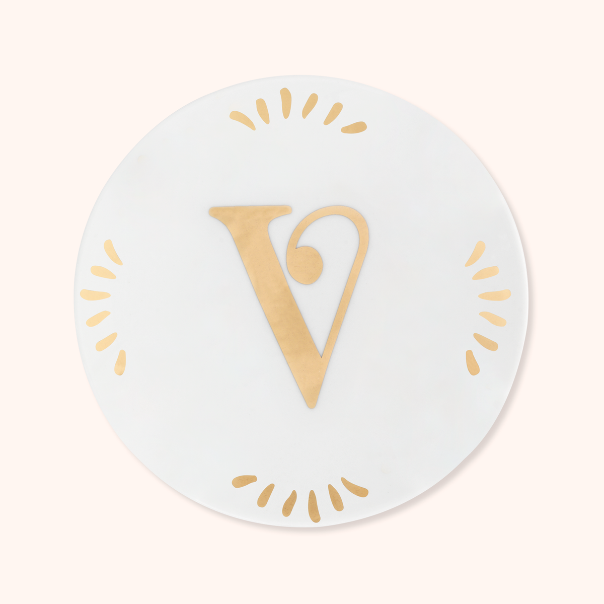 Little Plate Letter V