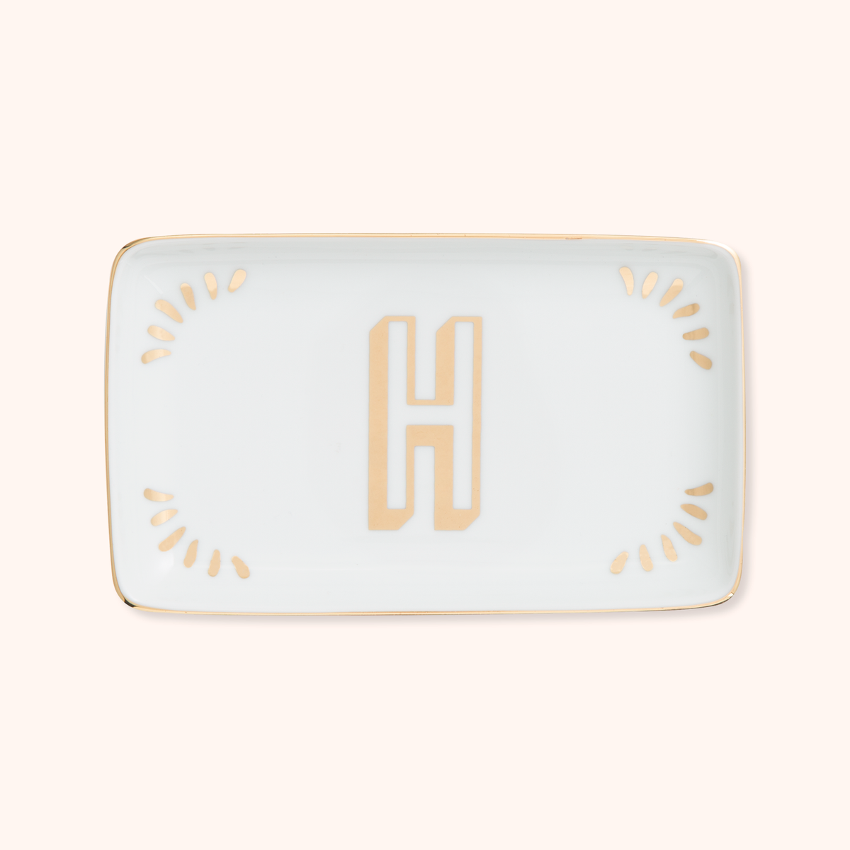 Rectangular Tray Letter H
