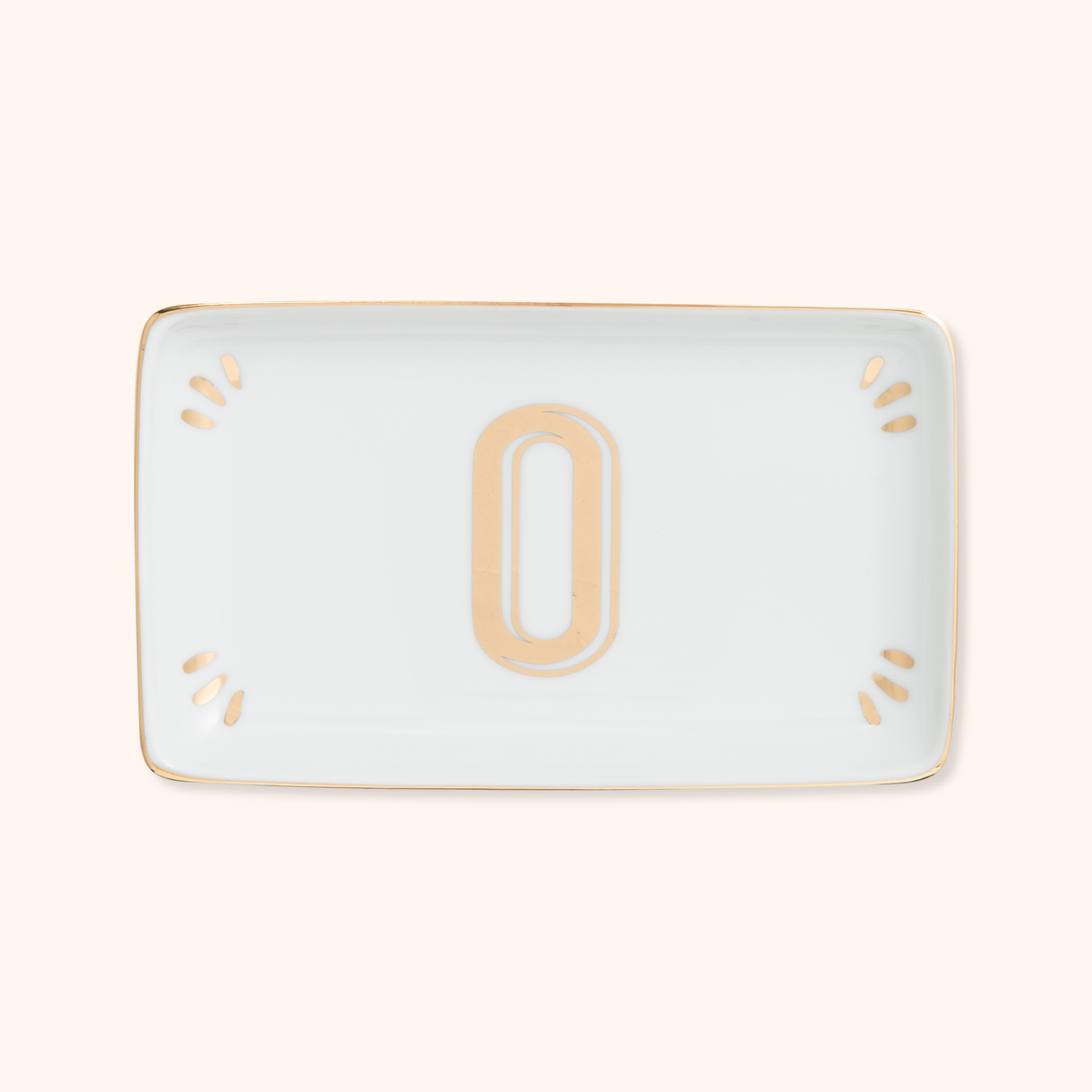Rectangular Tray Letter O