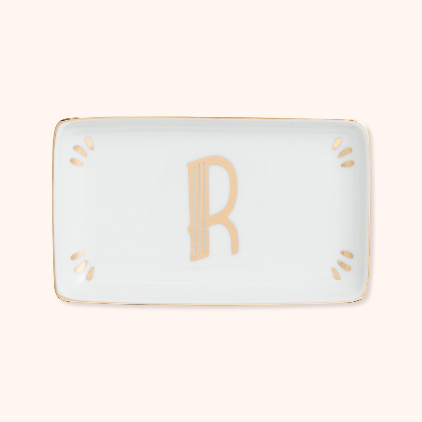 Rectangular Tray Letter R