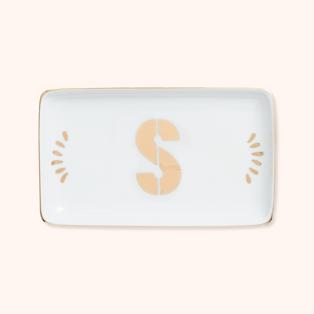 Rectangular Tray Letter S