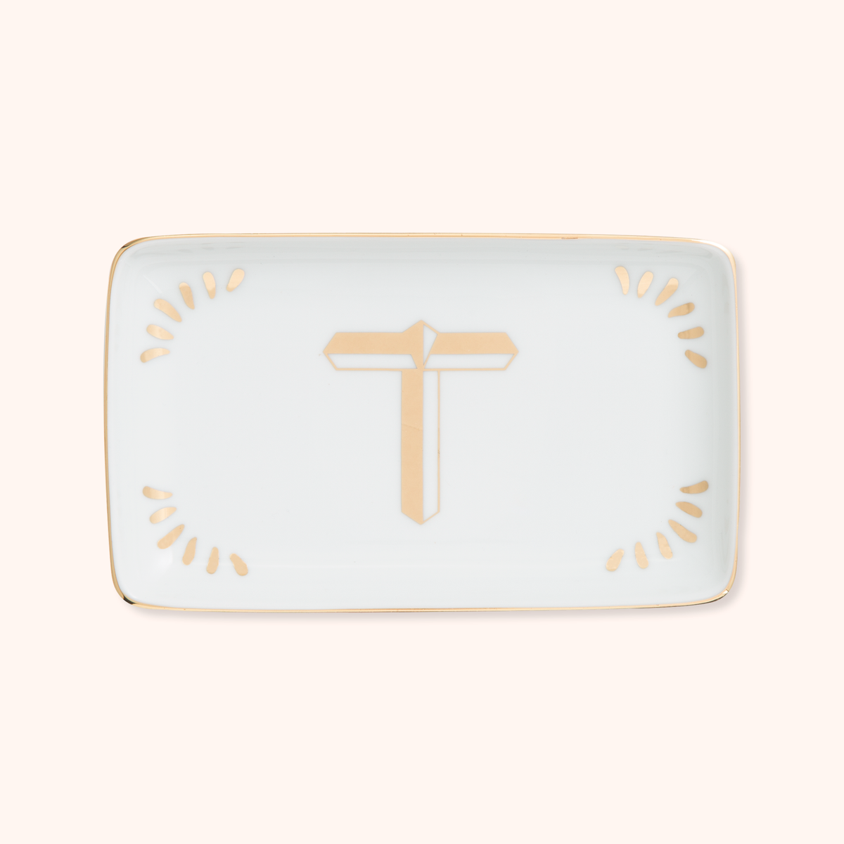 Rectangular Tray Letter T