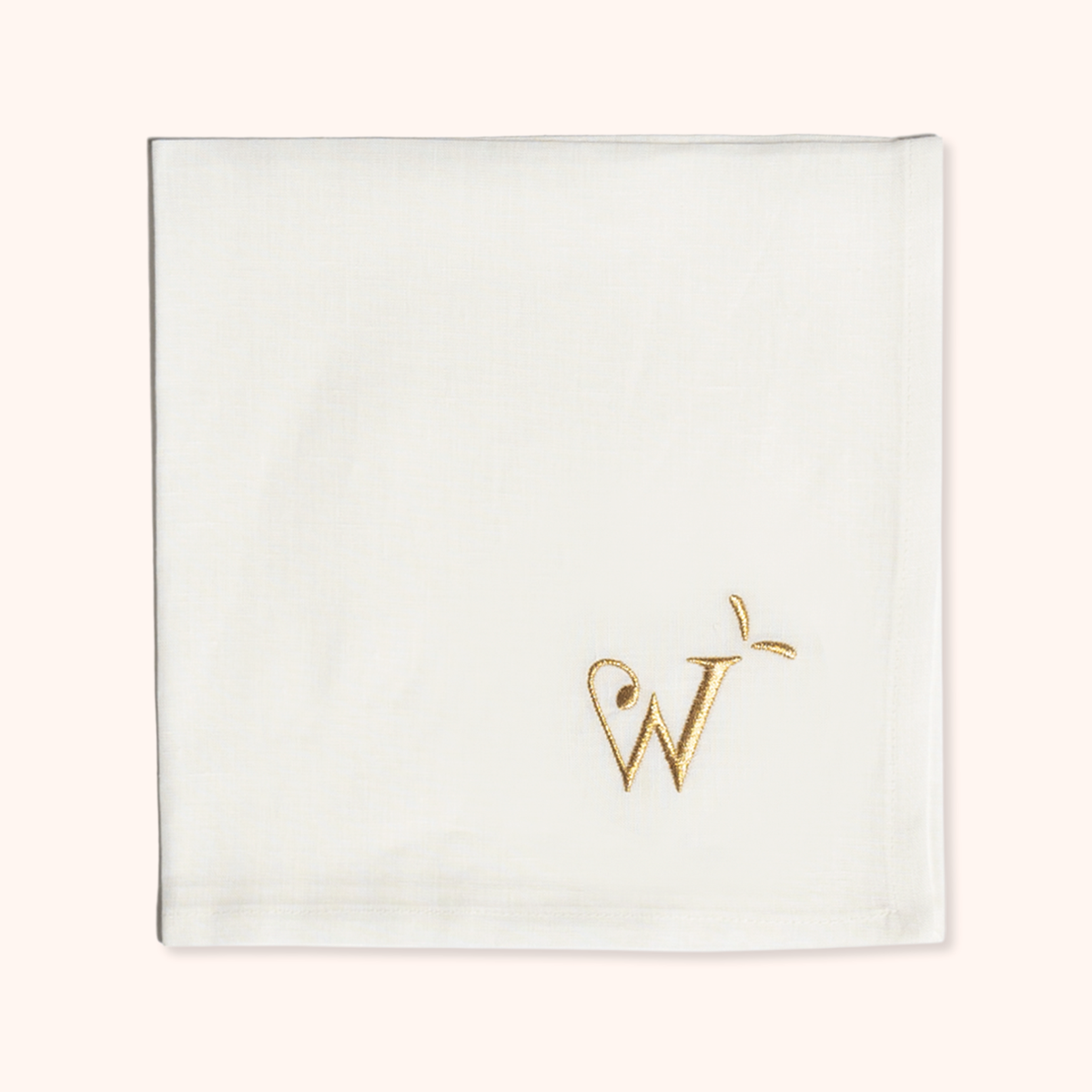 Napkin Letter W