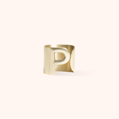 Napkin Holder Letter P