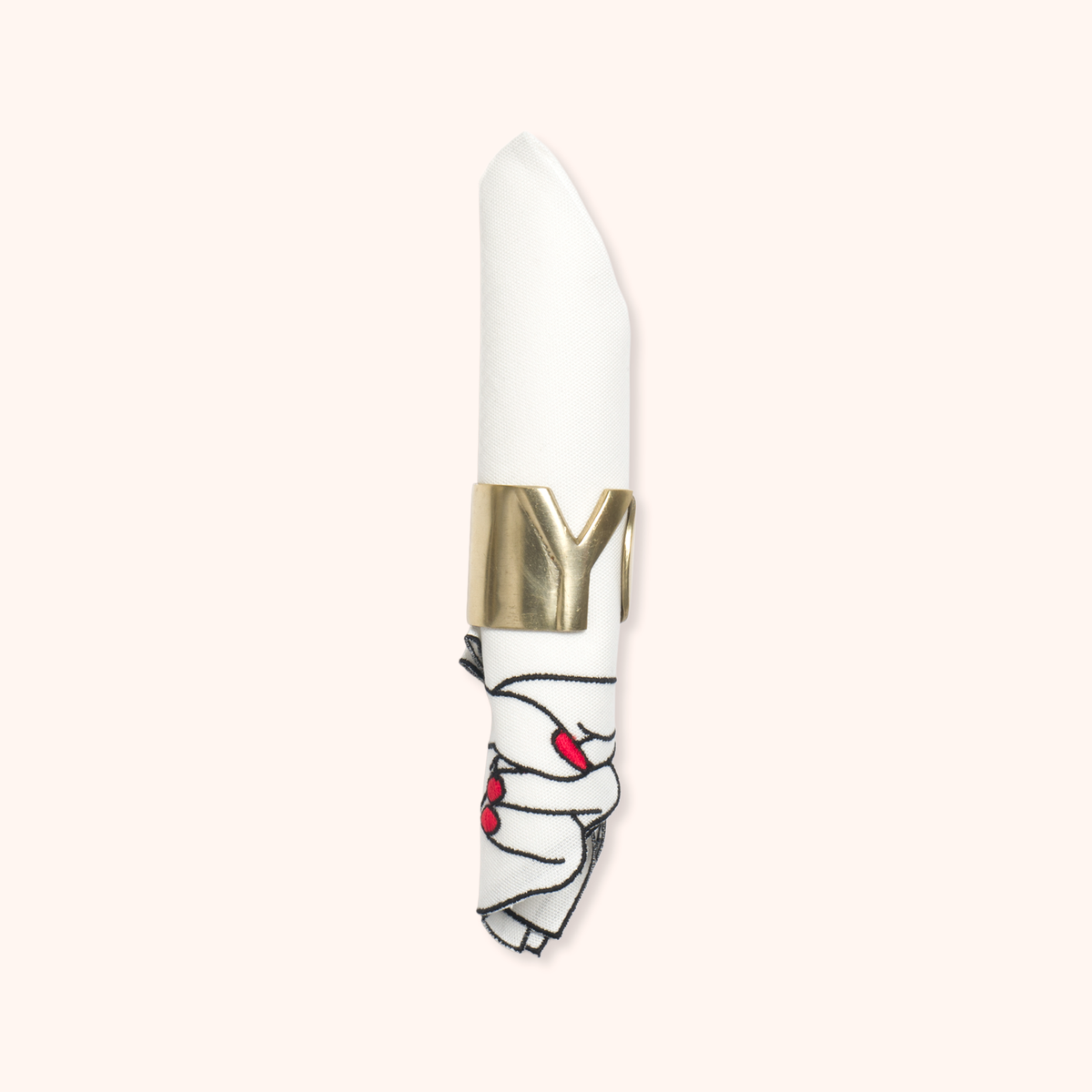 Napkin Holder Letter Y