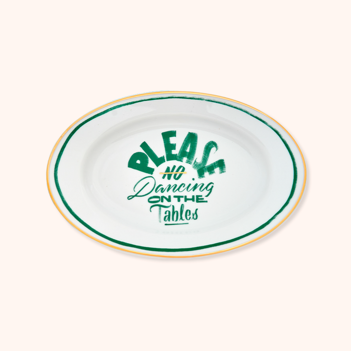Large No Dancing Tray