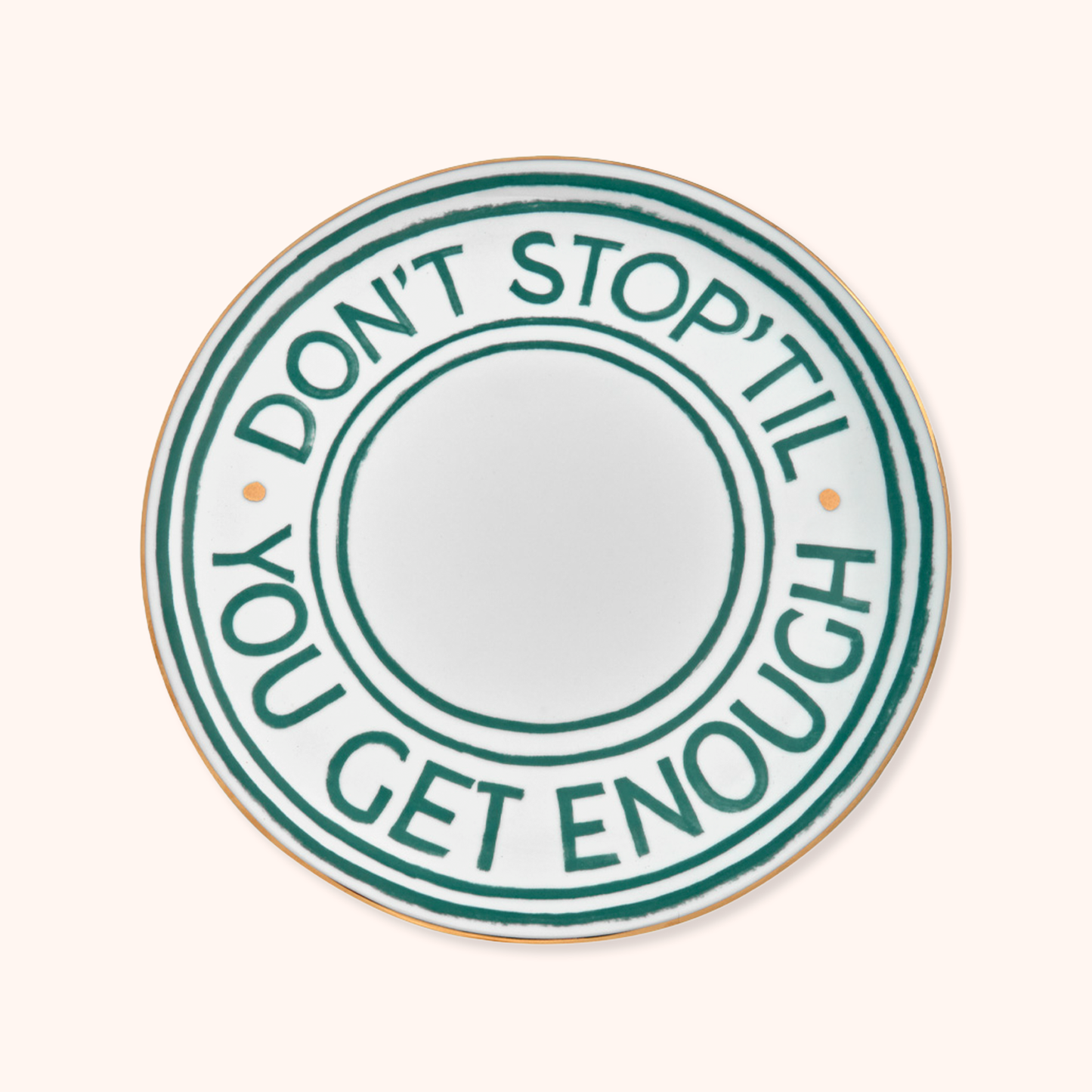 Don’t Stop Pizza Plate