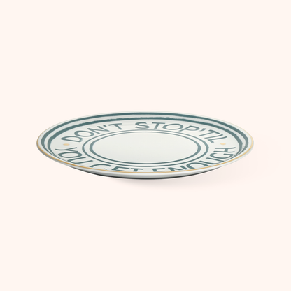 Don’t Stop Pizza Plate