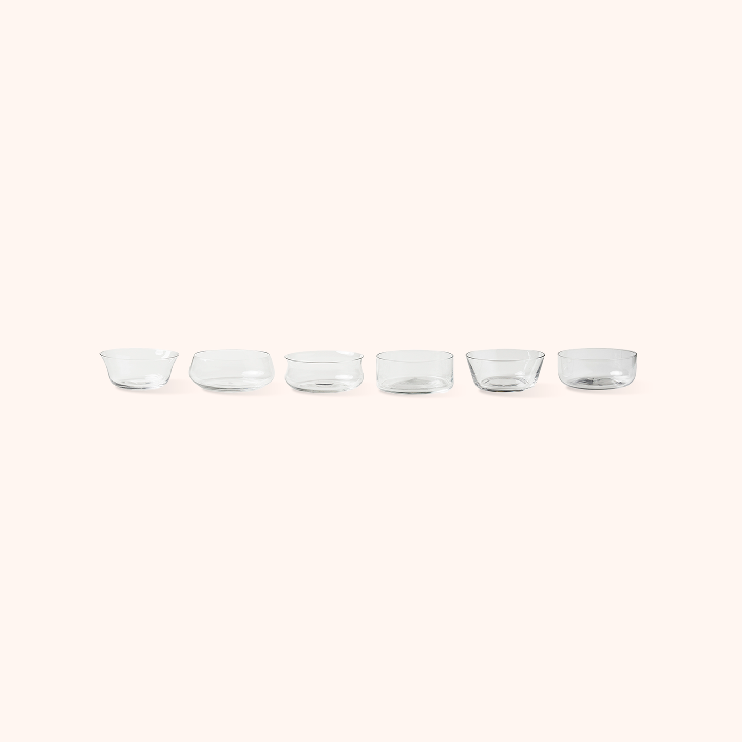 Set 6 Bowls Clear