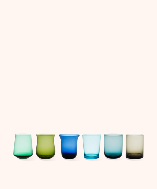 Set 6 Tumbler Nuance Blu/Verde